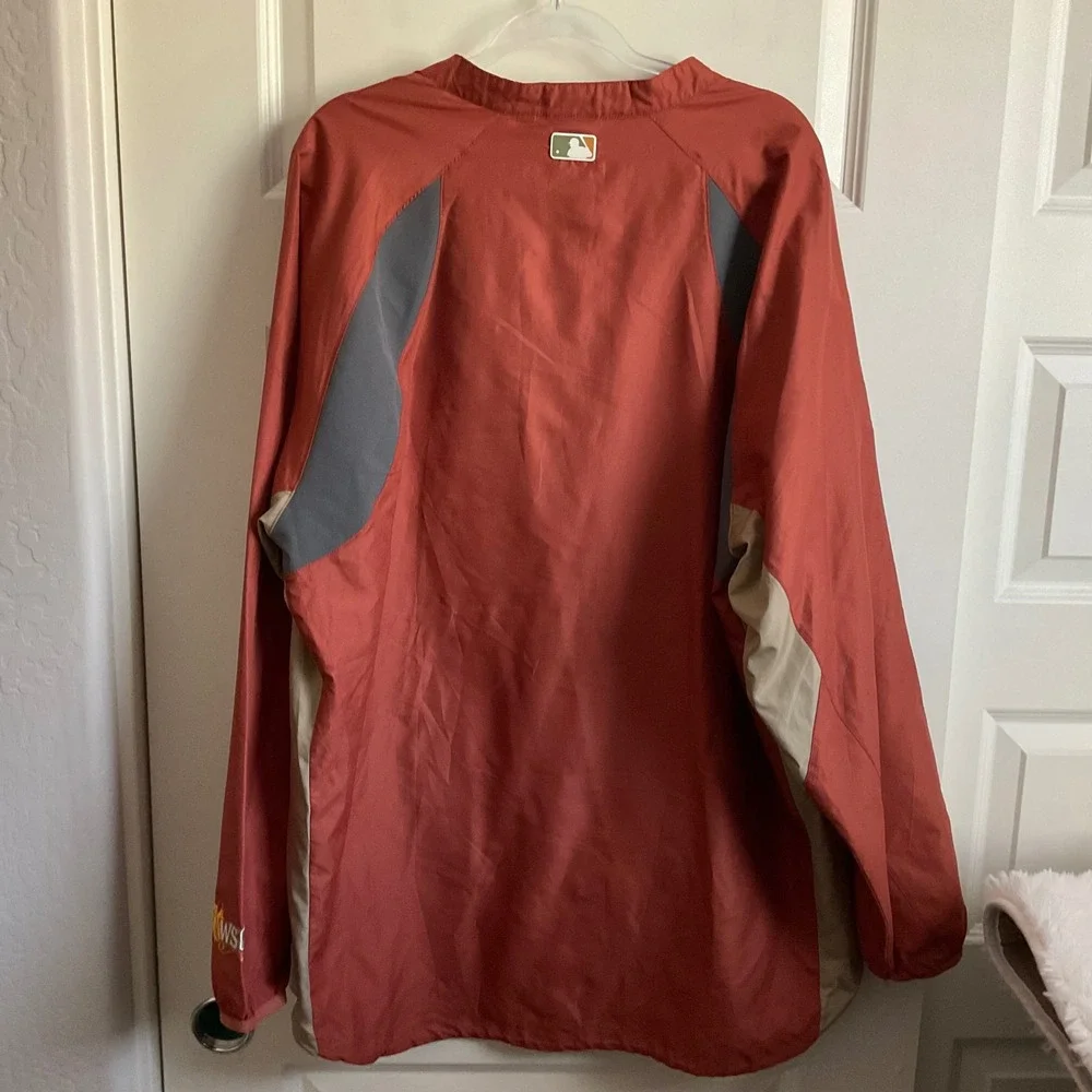 Majestic Men's Y2K 2011 World Series MLB Wind Breaker Pullover - Size XL‎